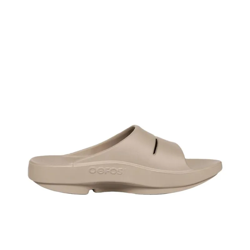 OOFOS Cushioning Slide Slippers Unisex Khaki Brown-1