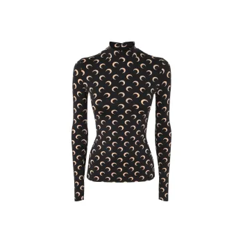 Marine Serre T-Shirts Women's Black
