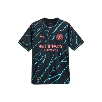 PUMA Manchester City Soccer Jersey Men's Dark Marine Blue