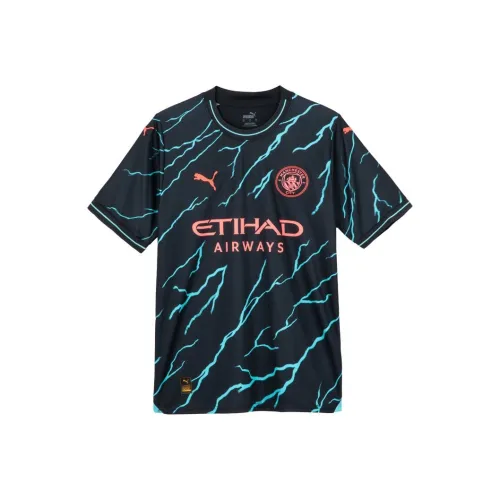 PUMA Manchester City Soccer Jersey Men's Dark Marine Blue