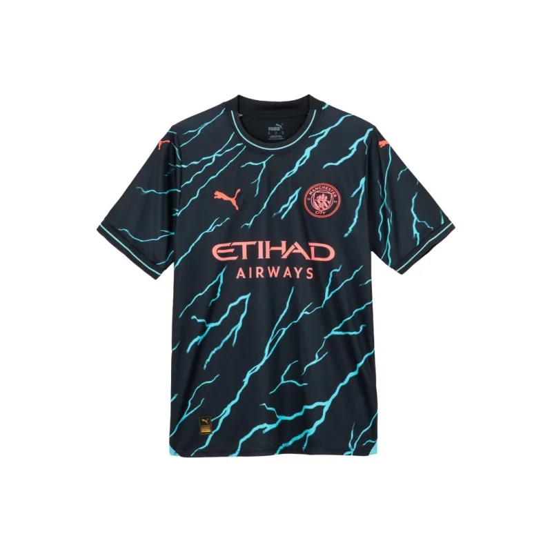PUMA Manchester City Soccer Jersey Men's Dark Marine Blue-0