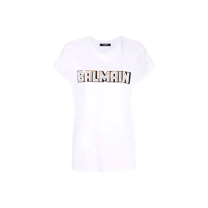 BALMAIN T Shirts Women's White-0