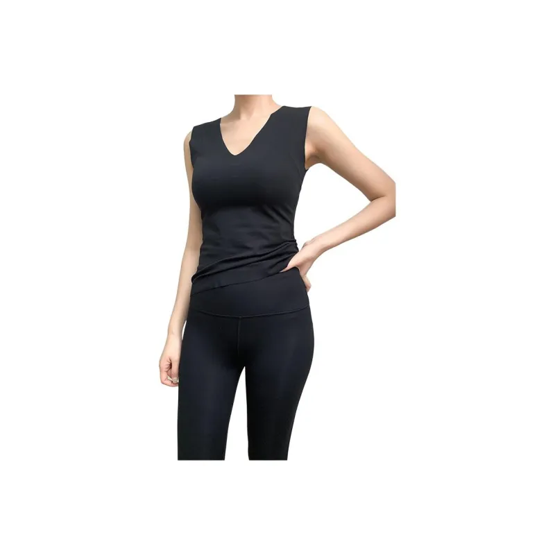 Roselingling Tank Tops Women's Elegant Black-0