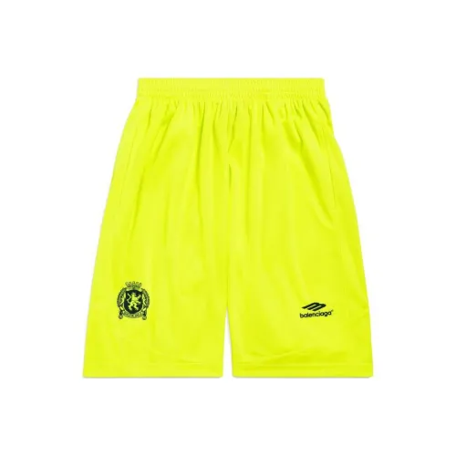 Balenciaga Sports Shorts Loose Fit Style Unisex Green