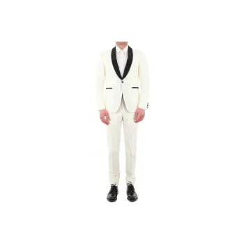TONELLO Business Suits Men Cream