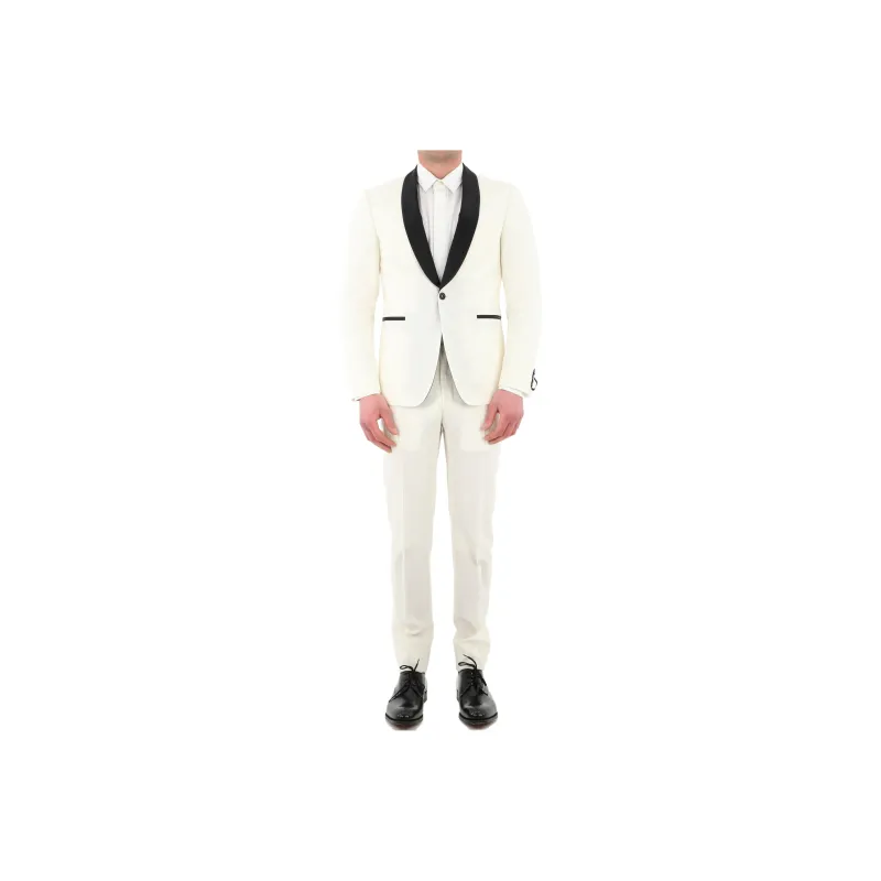 TONELLO Business Suits Men Cream-0