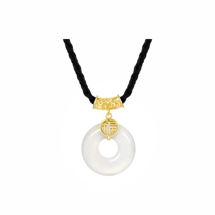 Ancient Jewelry Chalcedony Jade Necklaces Unisex-2