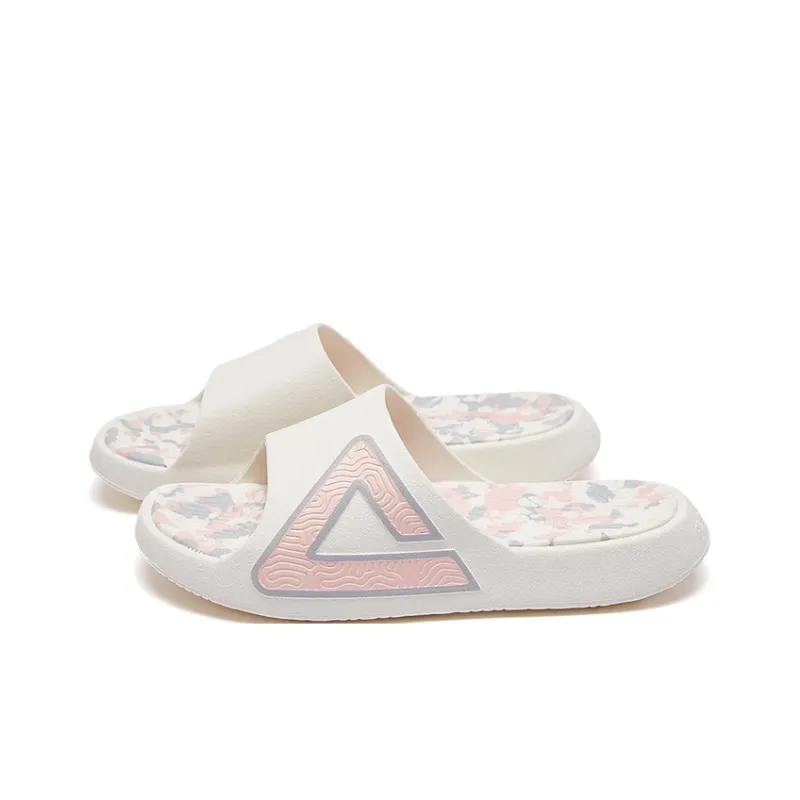 PEAK State Pole Classic Drag Quiet Slip Resistant Abrasion Resistant Slide Slippers Men's Canvas White Powder-2