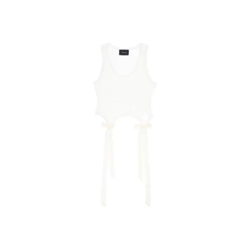 SIMONE ROCHA Bow Tail Easy Tank 'Ivory'