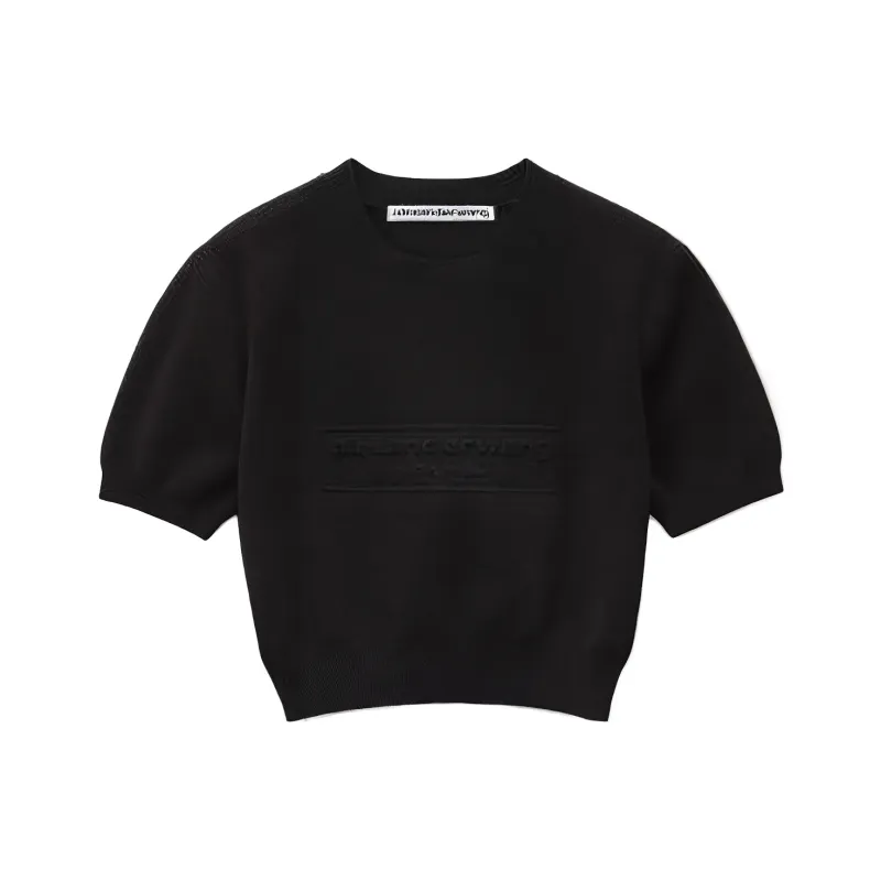 Alexander Wang Logo Detailed Cropped Top-0