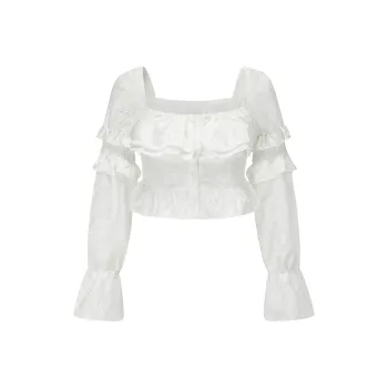 XANDRA Crop Tops Women's White