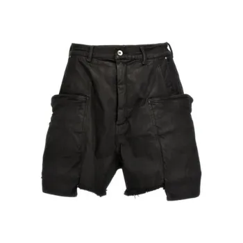 RICK OWENS Pocket Detailed Frayed Hem Shorts