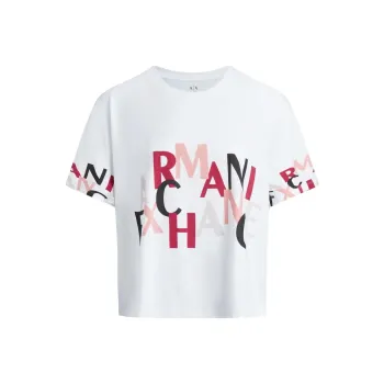 ARMANI EXCHANGE Crop Tops Women's White