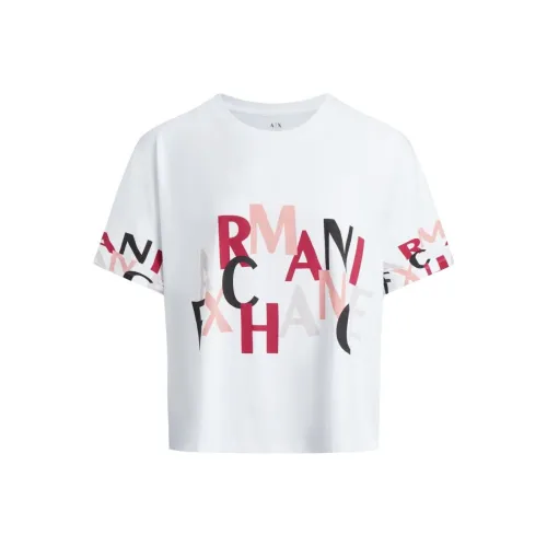 ARMANI EXCHANGE Crop Tops Women's White