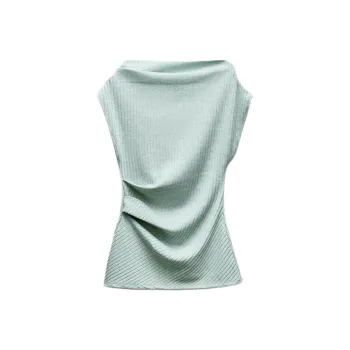 ZARA Tank Tops Women's Green
