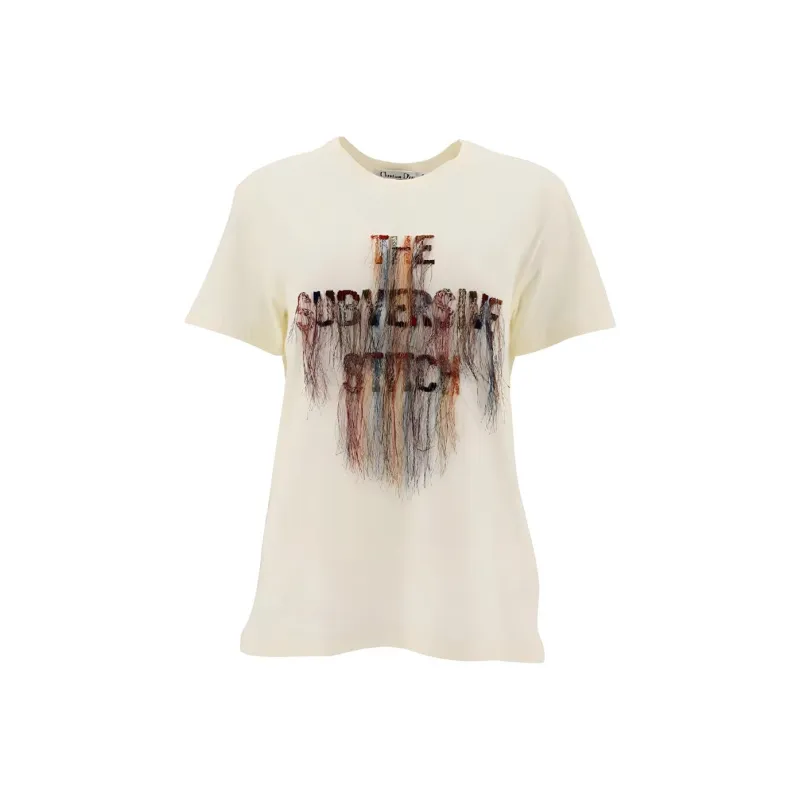 DIOR Regular T Shirt Women's Beige-0