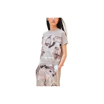 HERMES T Shirt Women's Titanium Gray