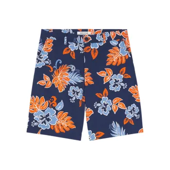 Maison Kitsune Floral Printed Board Shorts