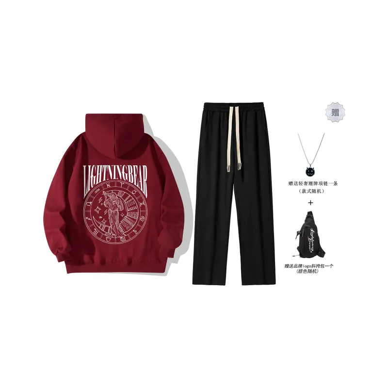 LIGHTNING BEAR Sweatshirt Sets Unisex-9