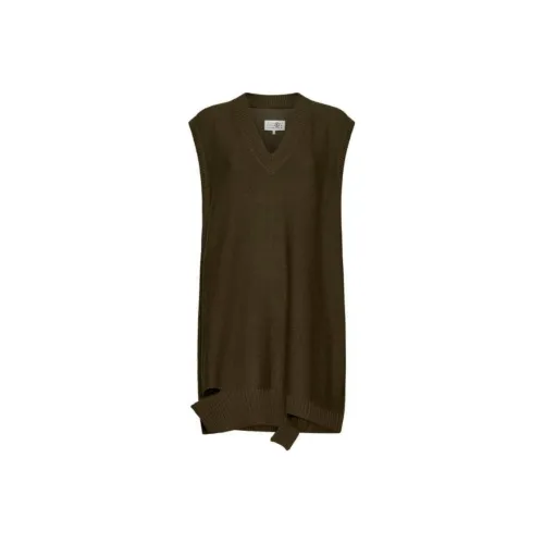 MM6 Maison Margiela V Neck Sleeveless Mini Dress