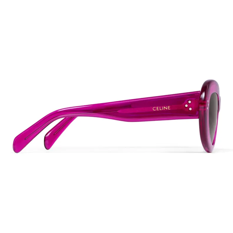 CELINE Acetate Cat Eye Sunglasses Unisex Fuchsia-2