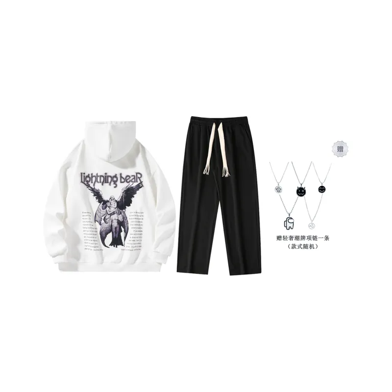 LIGHTNING BEAR Sweatshirt Sets Unisex-3