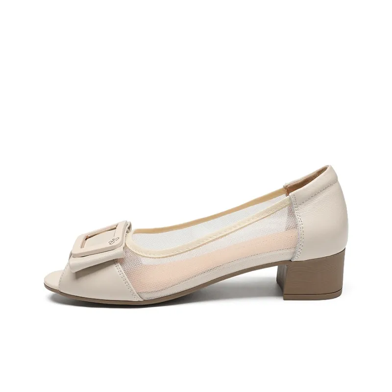 ZHR Chunky Heel High Heels Women's-7