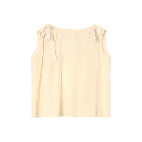 Boutique By Babymoon Tank Tops Women's Custard