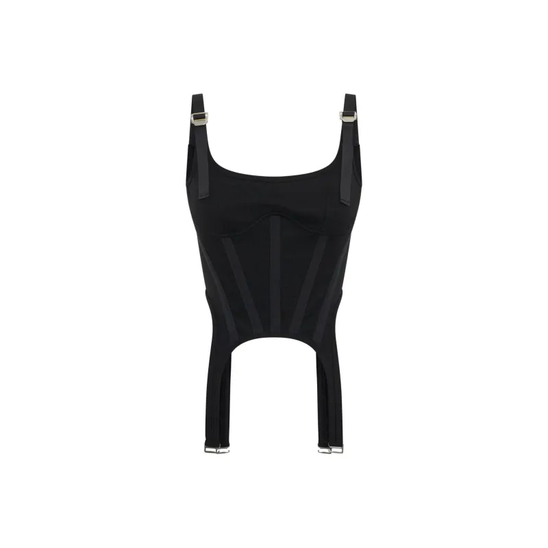 DION LEE Tank Tops Women's Black-0