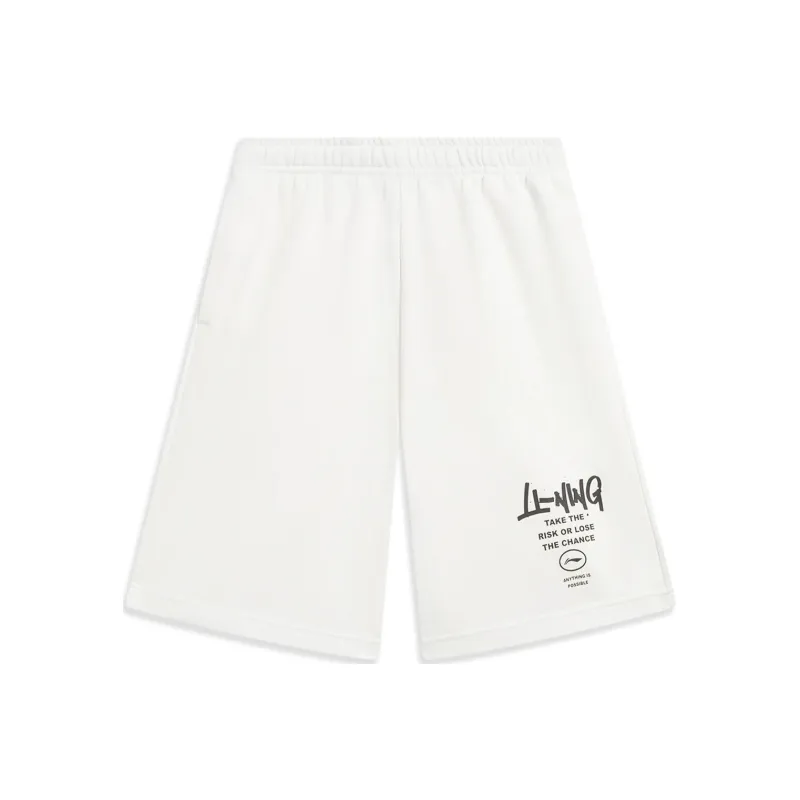 LiNing Sports Life Collection Sports Shorts Men's White-0
