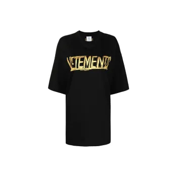 Vetements World Tour T-Shirt 'Black/Gold'