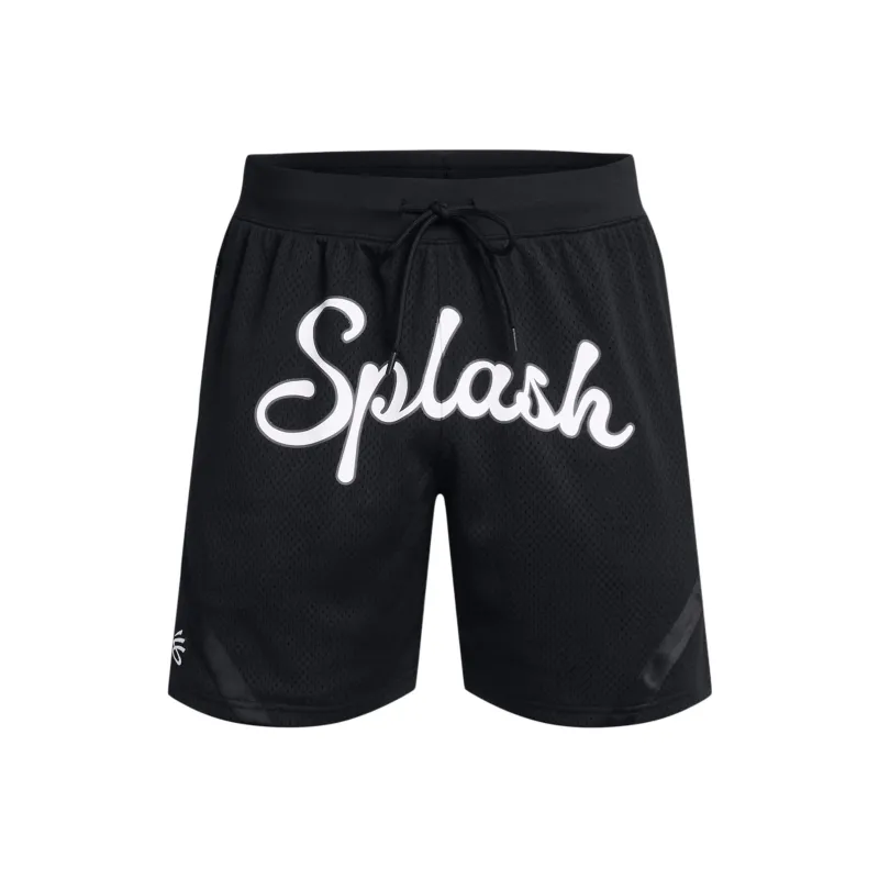 Under Armour Curry Mesh Sports Shorts Men's Black-0