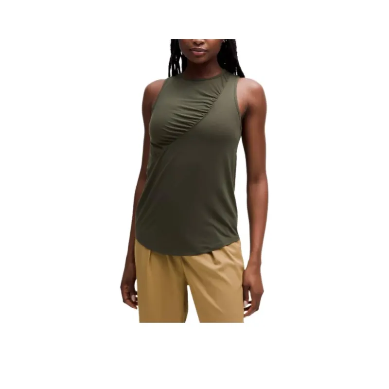Lululemon Silk-BlendShirred Tank Tops Women's-3