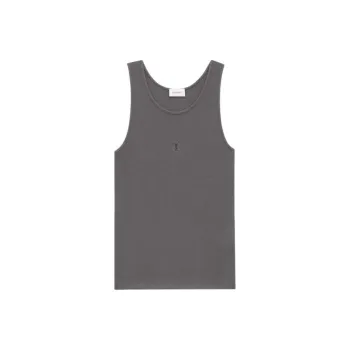 SAINT LAURENT Cassandre Ribbed Tank Top