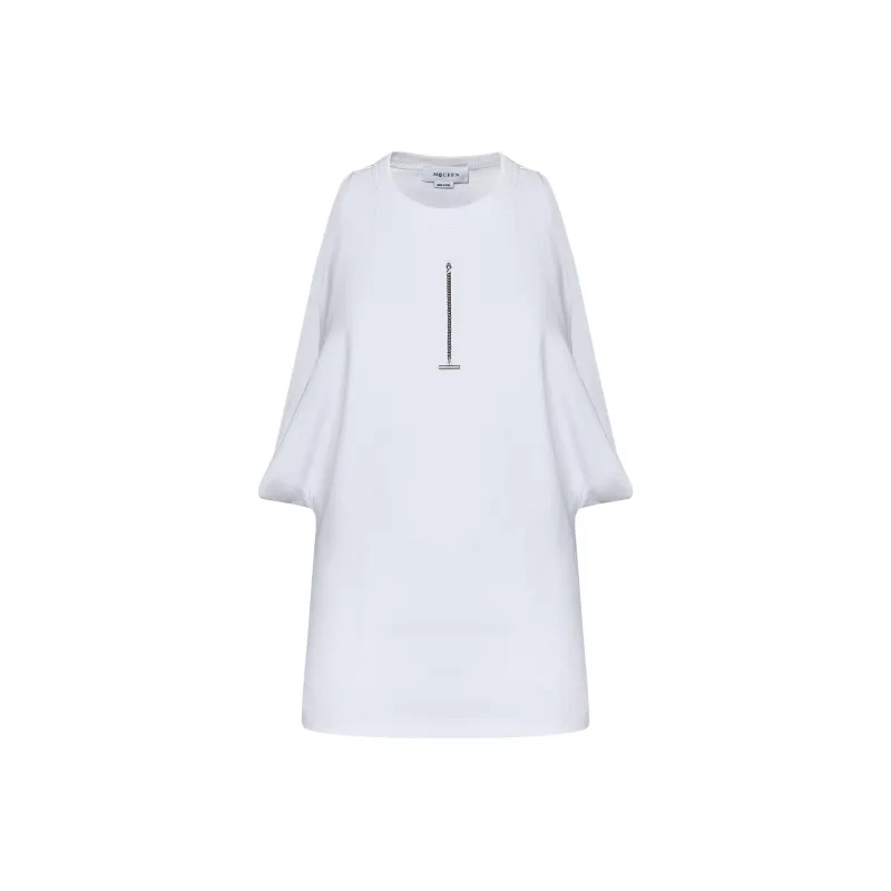 Alexander McQueen Cut And Sew Crew Neck Top-0