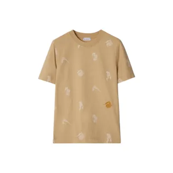 Burberry Equestrian Knight Crewneck T Shirt