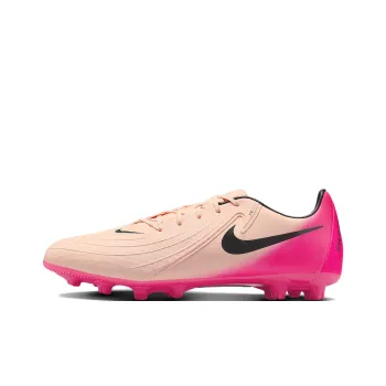 Nike Phantom GX 2 Academy HG Rubber Short Studs Anti Slip Wear Resistant Soccer Shoes Men's Pink