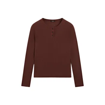 Massimo Dutti T Shirt Women's Bordeaux Burgundy