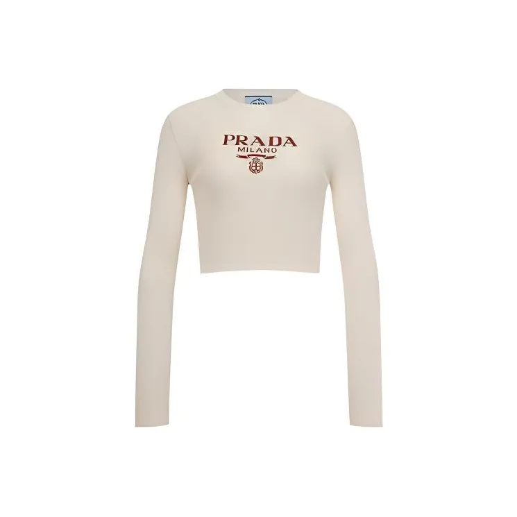 PRADA FW22 Sweater Women's Beige-0