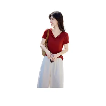 Still Quiet T Shirt Women's Red