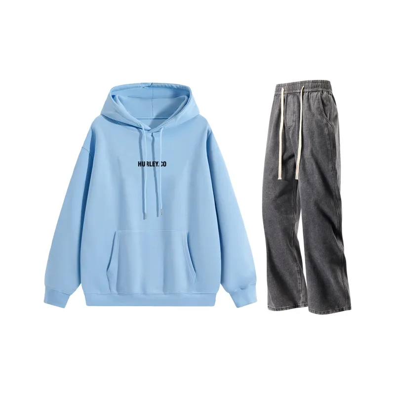 Hurley Sweatshirt Sets Unisex-20