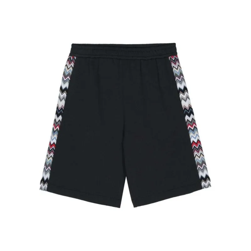 MISSONI Zigzag detail Cotton Shorts-0