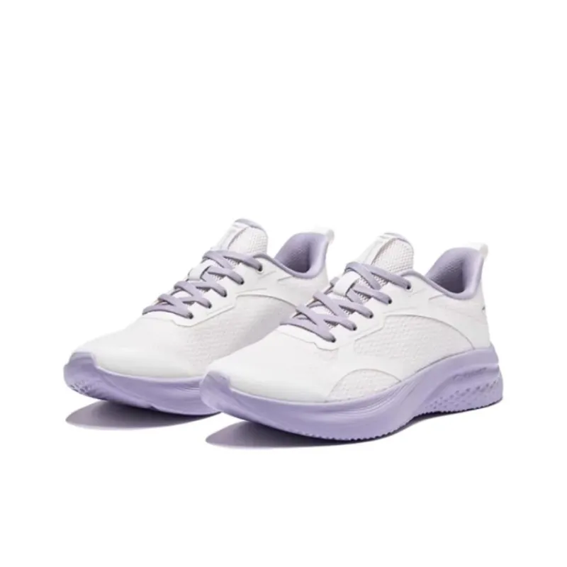 Erke Cushioning, Slip Resistant, And Abrasion Resistant Low Top Casual Running Shoes Women's Microcrystal White-1