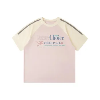Libito Raglan Sleeve T-Shirt Unisex Pink