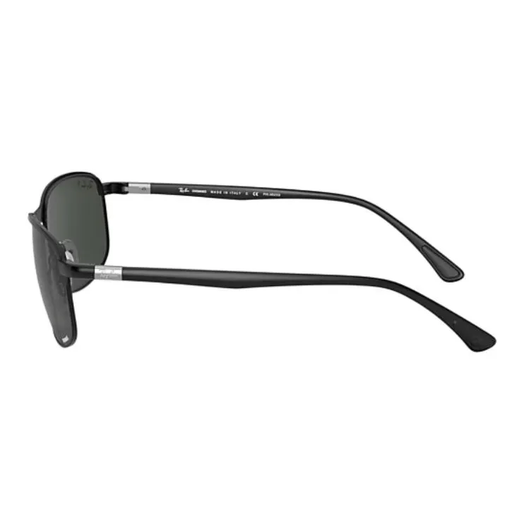RayBan Metal Square Sunglasses Unisex Black-2