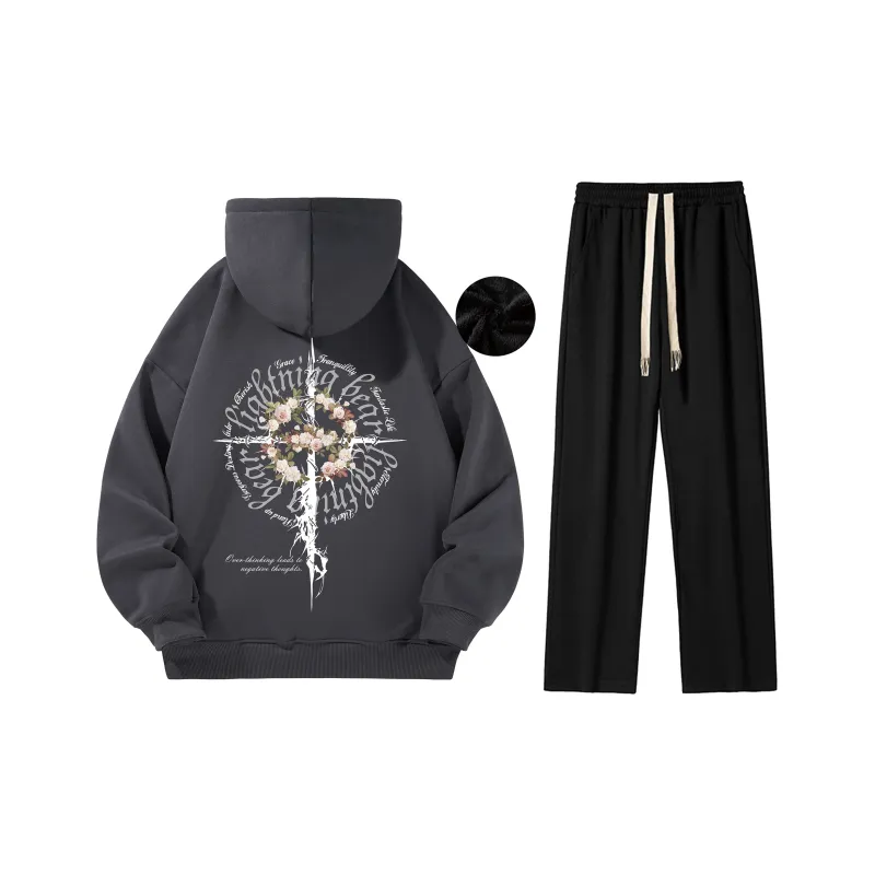 LIGHTNING BEAR Sweatshirt Sets Unisex-5