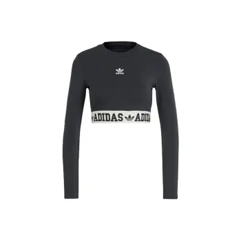 Adidas Originals Set in Sleeve T Shirt Women's Black