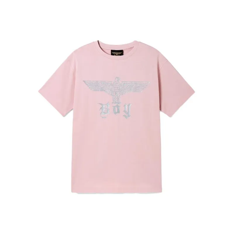 Boy London T Shirts Women's Pink-0