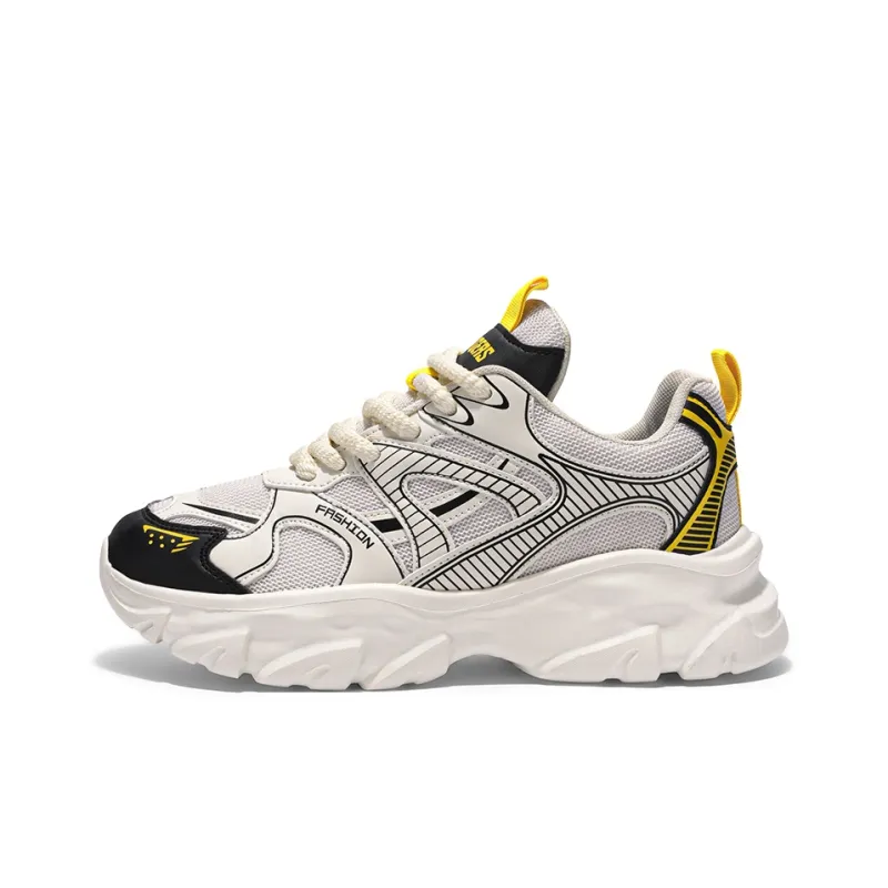 OFFER AITR Cushioning Slip Resistant Height Increasing Low Top Chunky Sneakers Men's-12