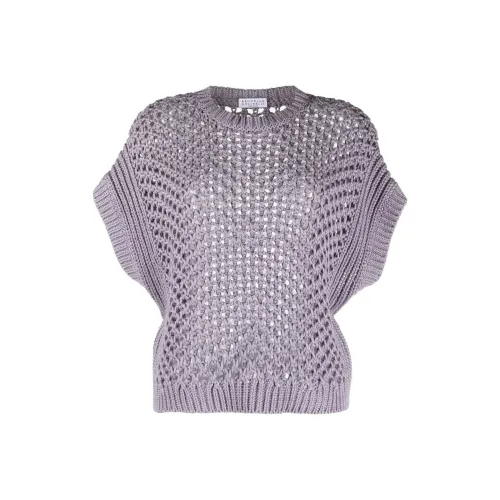 Brunello Cucinelli SS23 Crop Top Women's Purple